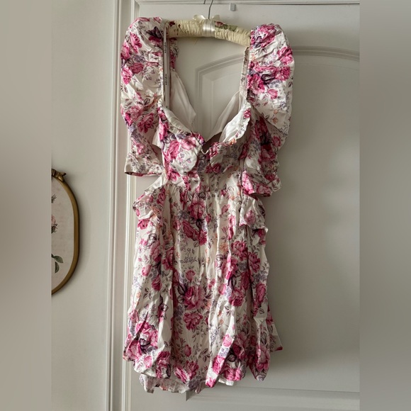 For Love & Lemons Lucia Mini Dress in Pink - Picture 8 of 16